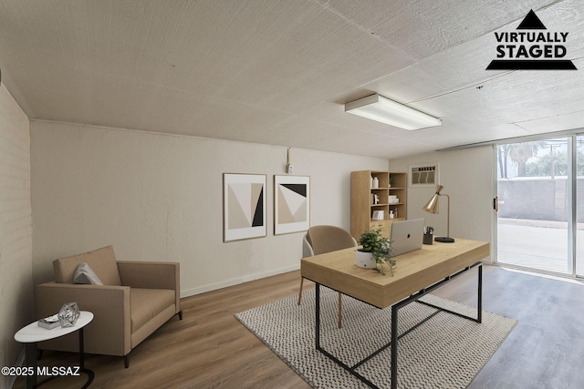 6158 E Calle Aurora, Tucson, AZ 85711 - office space with wood finished floors and baseboards