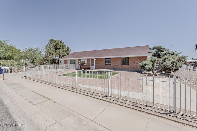 6158 E Calle Aurora, Tucson, AZ 85711 - ranch-style house featuring brick siding