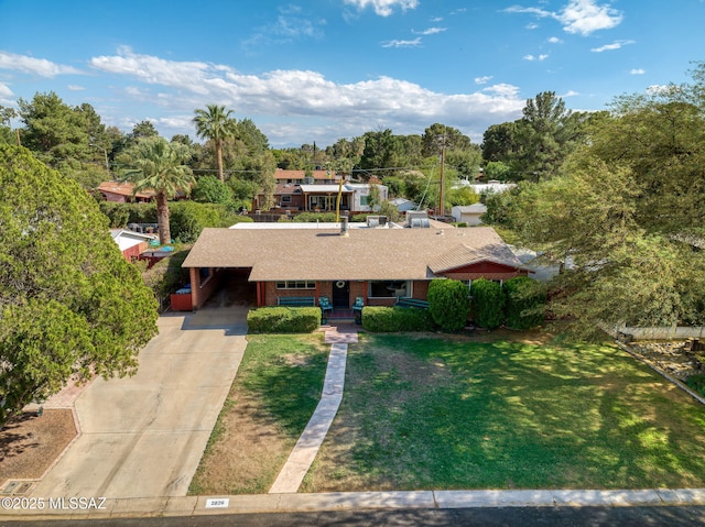 2826 E Kleindale Rd, Tucson, AZ 85716 - view from above of property featuring a tree filled landscape