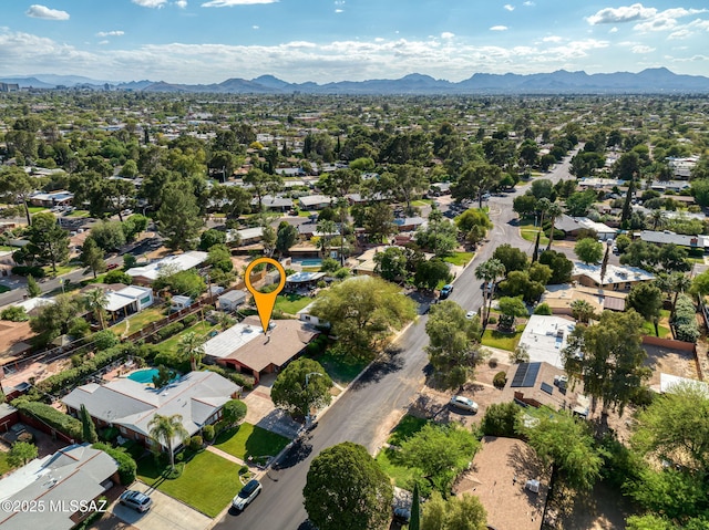 2826 E Kleindale Rd, Tucson, AZ 85716 - aerial view of residential area with mountains