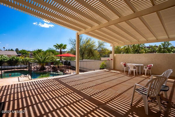1861 N Camino Claveles, Tucson, AZ 85745 - view of patio with a pergola and fence