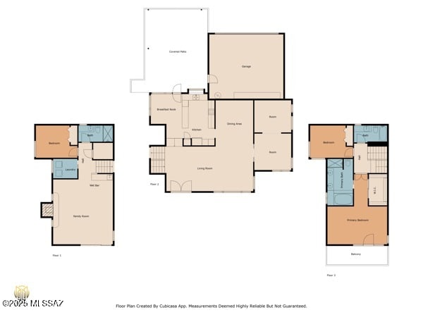 1861 N Camino Claveles, Tucson, AZ 85745 - floor plan / room layout