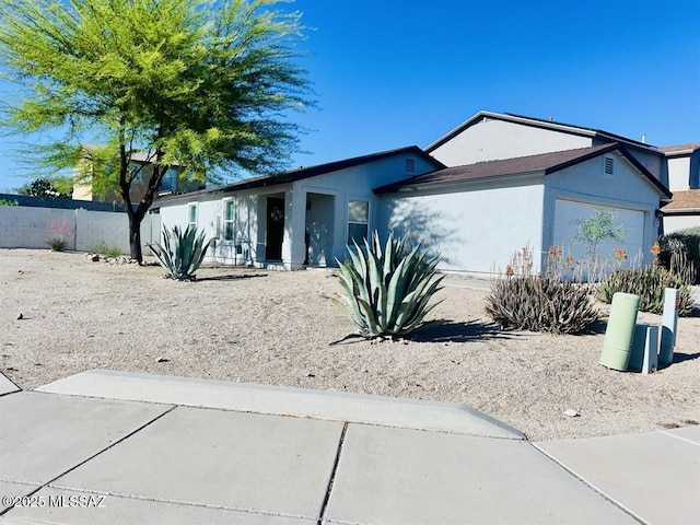 3756 W Exton Ln, Tucson, AZ 85746 - single story home with an attached garage and stucco siding