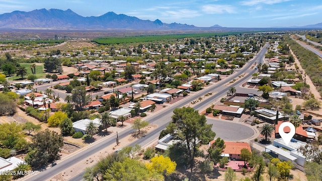 210 S Abrego Dr, Green Valley, AZ 85614 - aerial perspective of suburban area featuring a mountain backdrop