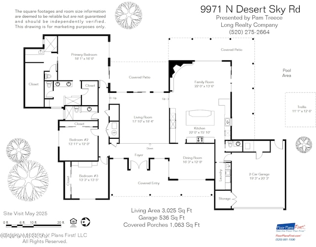 9971 N Desert Sky Rd, Oro Valley, AZ 85737 - home floor plan