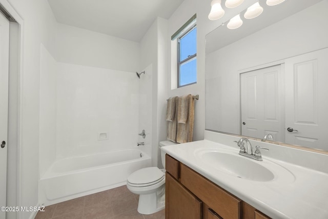 62742 E Oakwood Dr, Saddlebrooke, AZ 85739 - full bathroom with vanity, toilet, and shower / tub combination