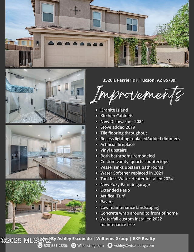 3526 E Farrier Dr, Tucson, AZ 85739 - view of marketing collateral with multiple images