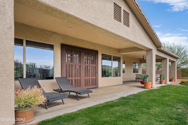 1808 W Quartz Rock Pl, Tucson, AZ 85737 - view of patio featuring ceiling fan