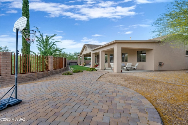 1808 W Quartz Rock Pl, Tucson, AZ 85737 - view of patio / terrace with fence