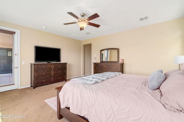 5950 S Hoptree Pl, Tucson, AZ 85747 - carpeted bedroom featuring ceiling fan and baseboards