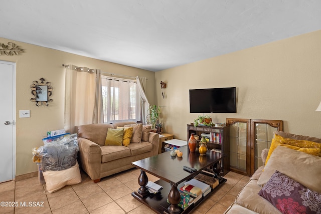 4760 W Tumacacori Dr, Amado, AZ 85645 - living room featuring light tile patterned floors