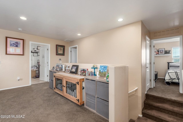 14247 E Axle Dr, Vail, AZ 85641 - hallway with carpet flooring, baseboards, and recessed lighting
