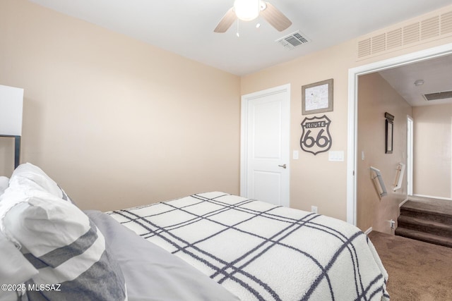 14247 E Axle Dr, Vail, AZ 85641 - carpeted bedroom with a ceiling fan