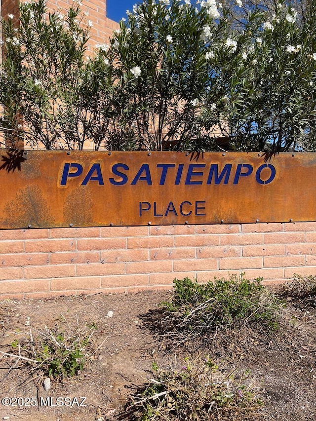 3873 N Pasatiempo Pl, Tucson, AZ 85705 - view of community / neighborhood sign