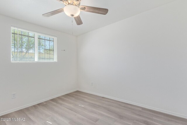 248-254 N Melwood Ave, Tucson, AZ 85745 - unfurnished room featuring light wood-type flooring, baseboards, and a ceiling fan