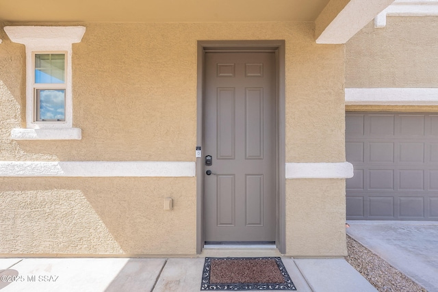 10487 S Cutting Horse Dr, Vail, AZ 85641 - view of exterior entry with stucco siding