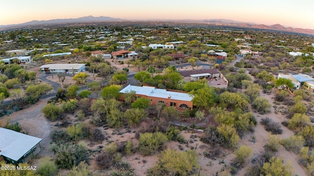 4921 E Camino De Los Olivos, Tucson, AZ 85718 - aerial view at dusk of a mountain view