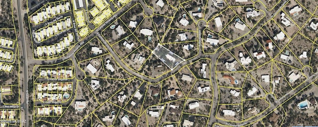 4921 E Camino De Los Olivos, Tucson, AZ 85718 - aerial view of property's location with property parcel outlined