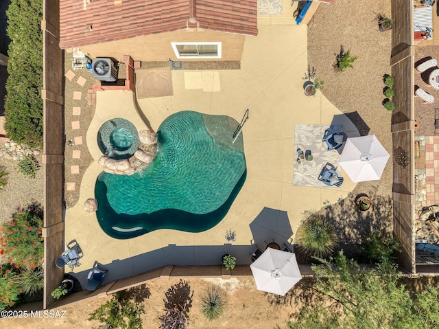 12356 N Globe Mallow Pl, Marana, AZ 85658 - drone / aerial view of a pool area