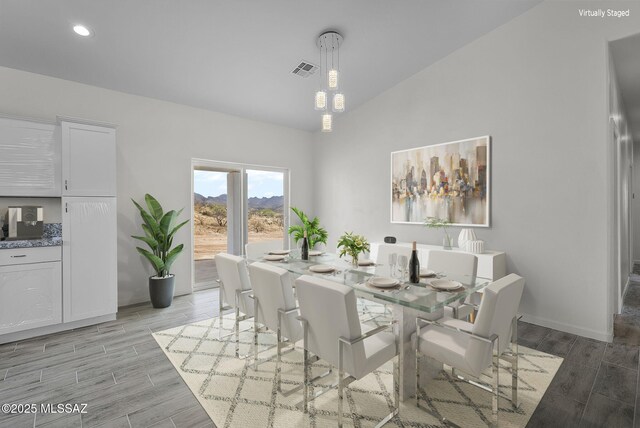 1895 Roma Ct, Rio Rico, AZ 85648 - dining room featuring wood tiled floors, baseboards, and recessed lighting