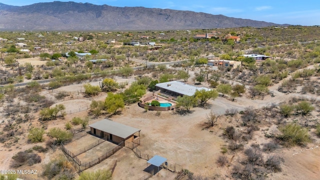 571 N Tanque Verde Loop Rd, Tucson, AZ 85748 - view from above of property with mountains and a desert landscape