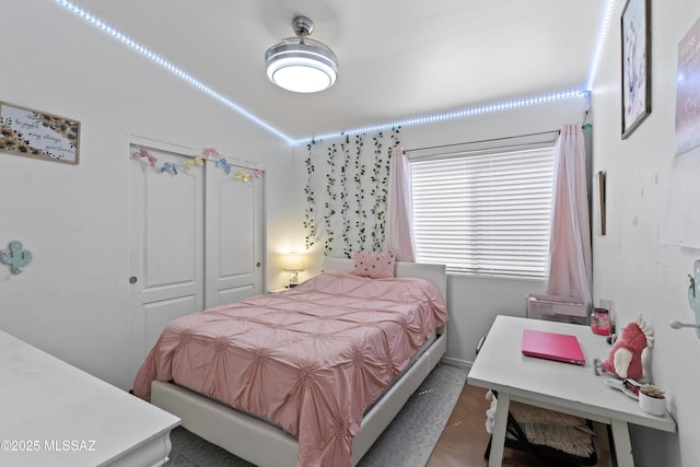 519 W Silvertip Rd, Tucson, AZ 85737 - bedroom with lofted ceiling and a closet