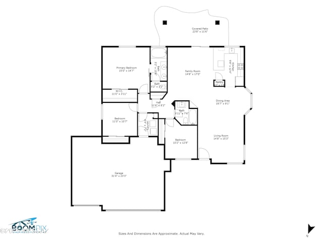 519 W Silvertip Rd, Tucson, AZ 85737 - room layout