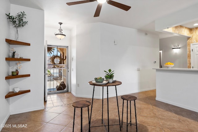 472 W Calle Sedillo, Sahuarita, AZ 85629 - foyer entrance featuring tile patterned flooring, ceiling fan, and baseboards