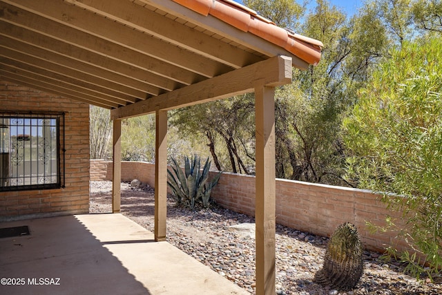 5790 E Chiricahua Trl, Tucson, AZ 85750 - fenced backyard with a patio
