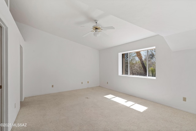 12220 E 5th St, Tucson, AZ 85748 - unfurnished bedroom with carpet flooring, ceiling fan, and vaulted ceiling