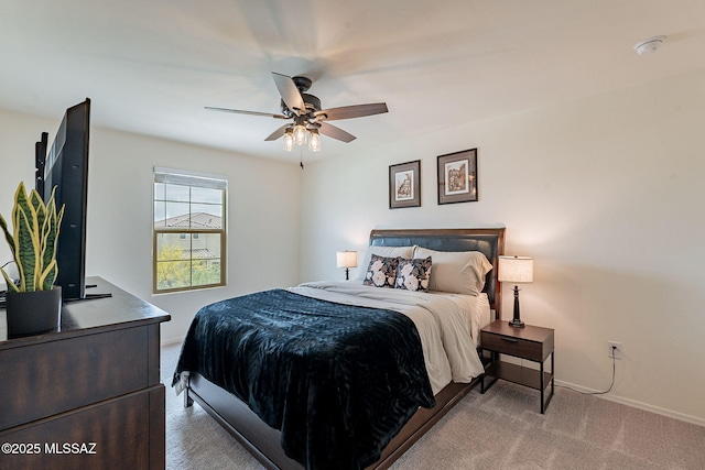 11267 S Weismann Dr, Vail, AZ 85641 - bedroom with carpet flooring, baseboards, and ceiling fan
