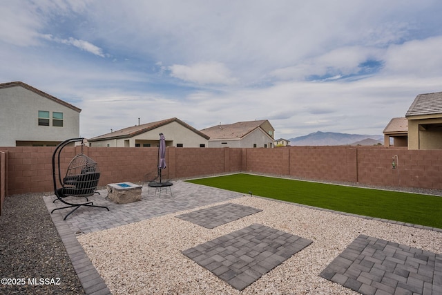 11267 S Weismann Dr, Vail, AZ 85641 - view of patio featuring an outdoor fire pit