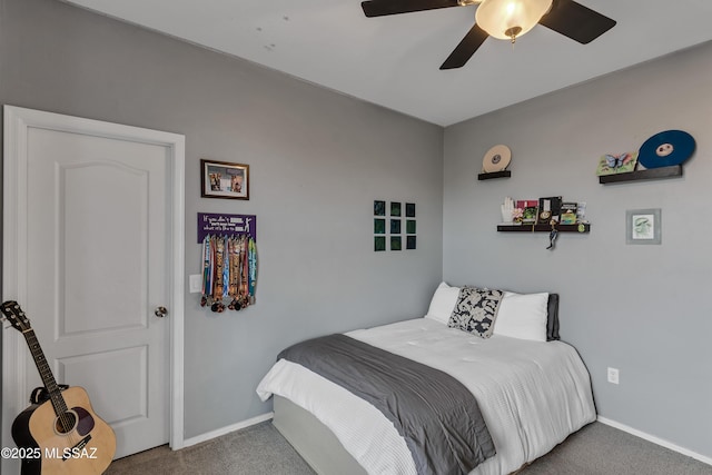 10676 S Miramar Canyon Pass, Vail, AZ 85641 - carpeted bedroom with baseboards and a ceiling fan