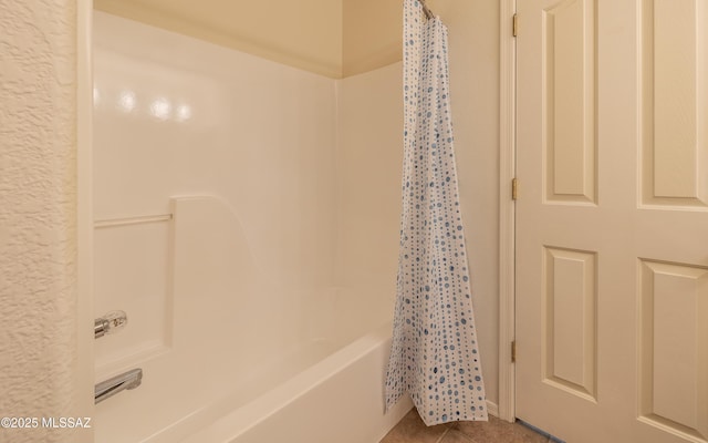 9664 E Paseo, San Rosendo, Tucson, AZ 85747 - full bathroom with shower / bath combo with shower curtain and tile patterned floors