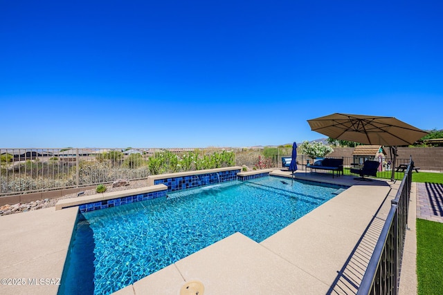4762 W Placita Casa Sevilla, Marana, AZ 85658 - view of pool featuring a fenced backyard and a patio area