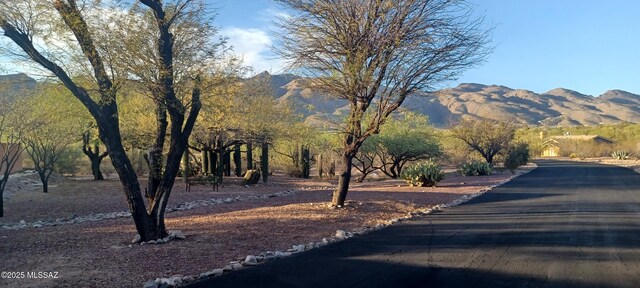 4081 N Hidden Cove Pl, Tucson, AZ 85749 - view of asphalt road featuring a mountain view