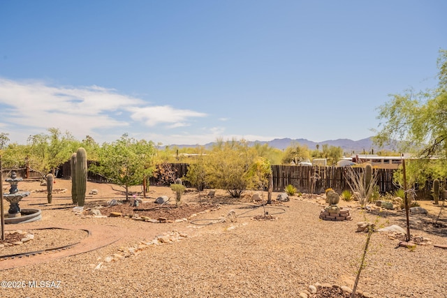 2621 W Rapallo Way, Tucson, AZ 85741 - view of yard featuring fence and a mountain view