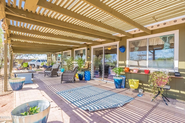 2621 W Rapallo Way, Tucson, AZ 85741 - view of patio featuring a pergola