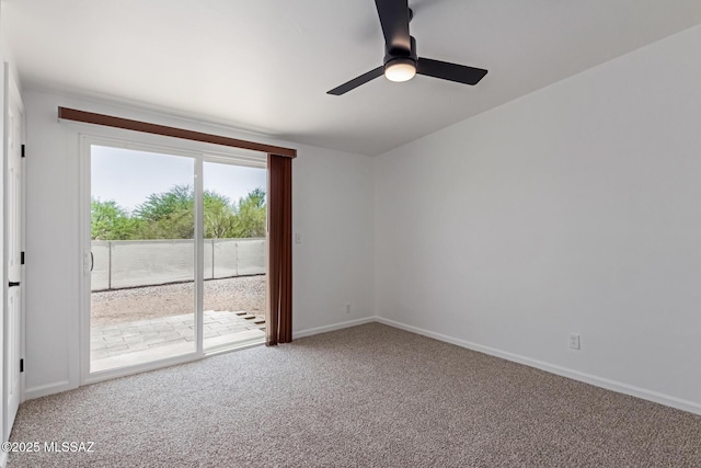 2302 S Cathy Ave, Tucson, AZ 85710 - carpeted empty room with a ceiling fan and baseboards