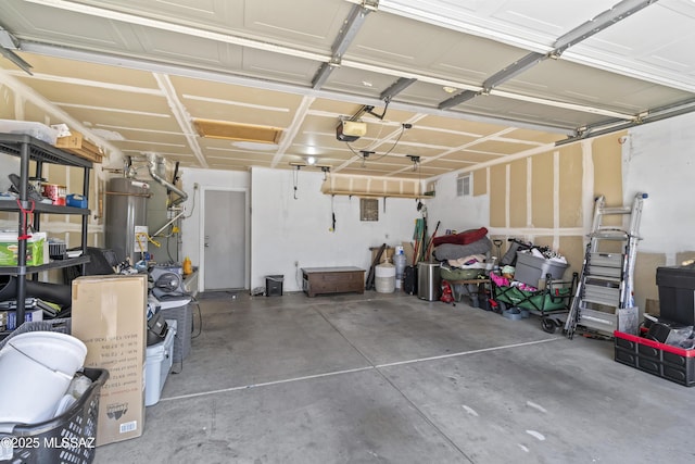 8807 S Desert Rainbow Dr, Tucson, AZ 85747 - garage with a garage door opener and gas water heater