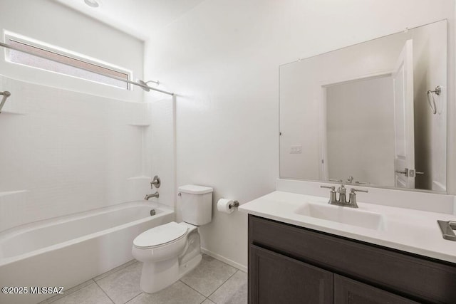 14259 E Yellow Sage Ln, Vail, AZ 85641 - full bath featuring tile patterned floors, toilet, vanity, tub / shower combination, and baseboards