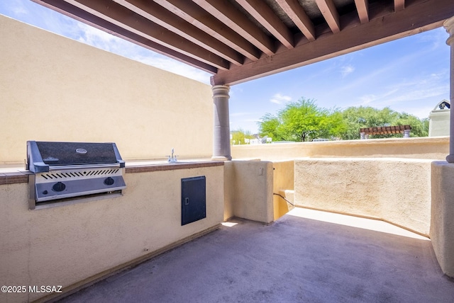 110 Post Way, Tubac, AZ 85646 - view of patio featuring a grill and area for grilling
