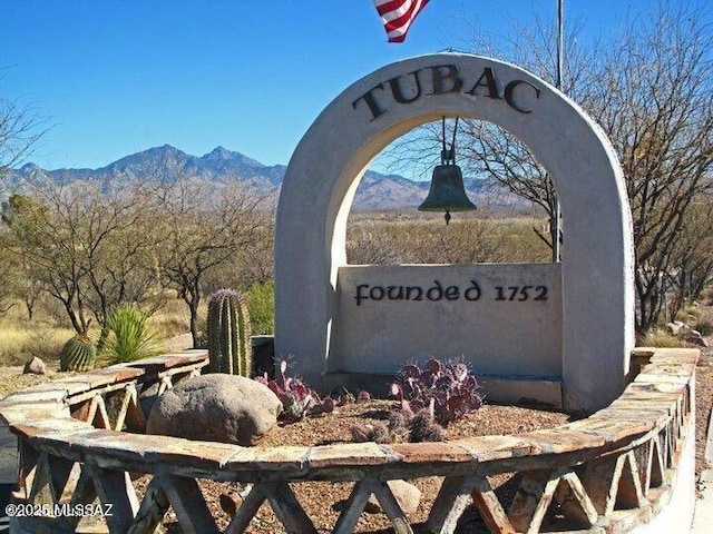 110 Post Way, Tubac, AZ 85646 - community sign featuring a mountain view