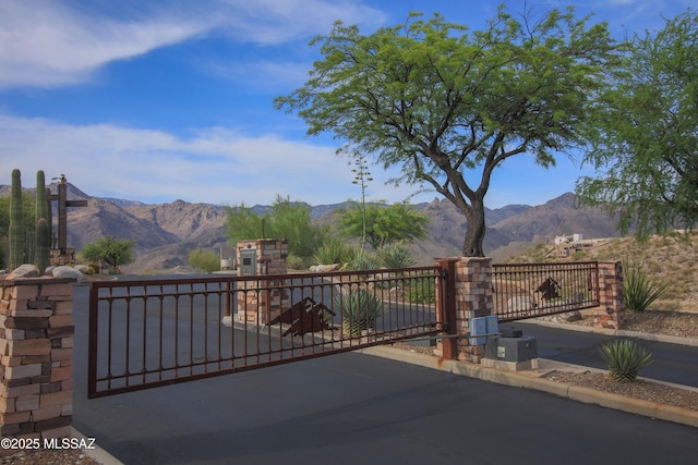 4416 N Saddle View Dr, Tucson, AZ 85750 - gate with a mountain view