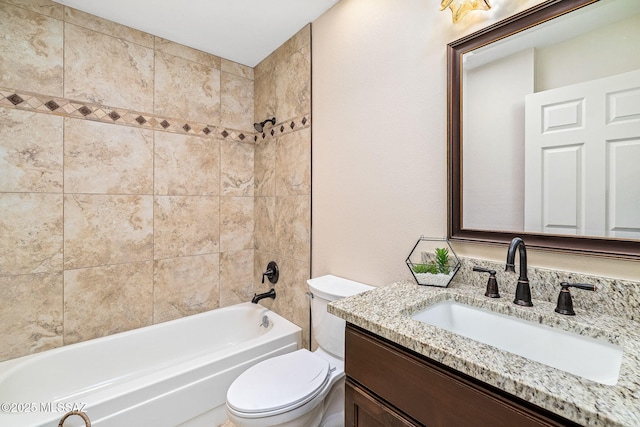 2742 S Via Del Bac, Green Valley, AZ 85622 - bathroom featuring toilet, vanity, and  shower combination