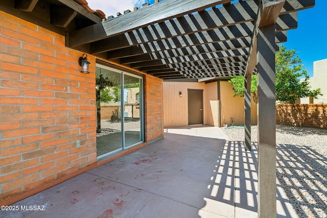 2742 S Via Del Bac, Green Valley, AZ 85622 - view of patio / terrace with fence and a pergola