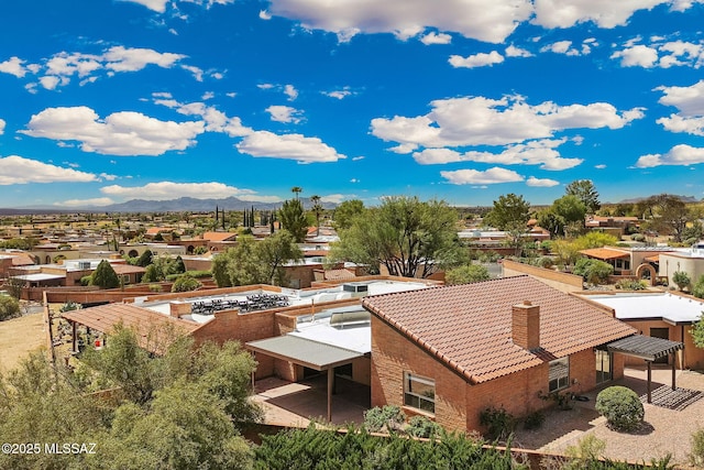 2742 S Via Del Bac, Green Valley, AZ 85622 - aerial perspective of suburban area featuring a mountain backdrop