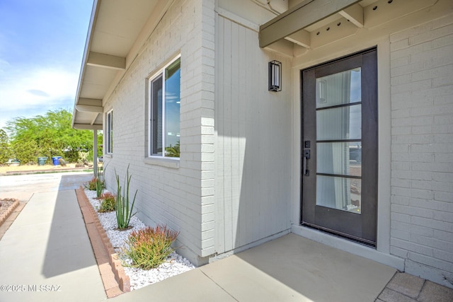 view of entrance to property