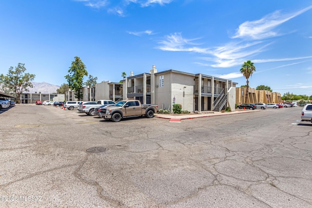 view of uncovered parking lot