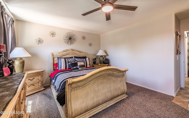 13570 E Hampden Green Way, Vail, AZ 85641 - bedroom with carpet floors, a ceiling fan, and baseboards